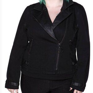 Killstar Plus Interstate Biker Jacket (Plus Size)
